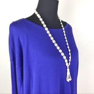 BASIC by H&M Tunic Sweater Royal Blue Small